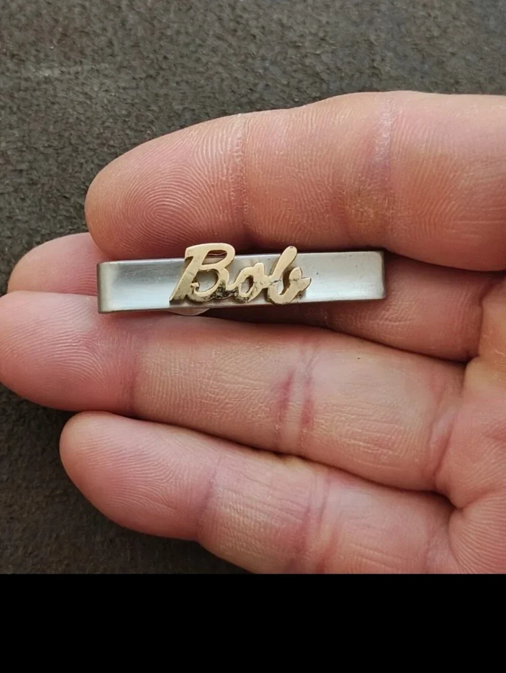 1950s/60s Rare Signed Swank Two Tone 3D Name 